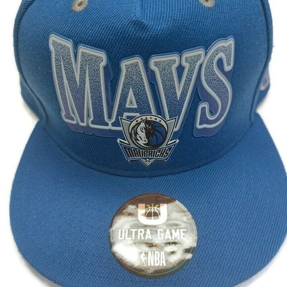 Ultra Game Men's Dallas Mavericks Snapback Hat Cap MAVS Blue One Size Fits Most - Picture 4 of 7